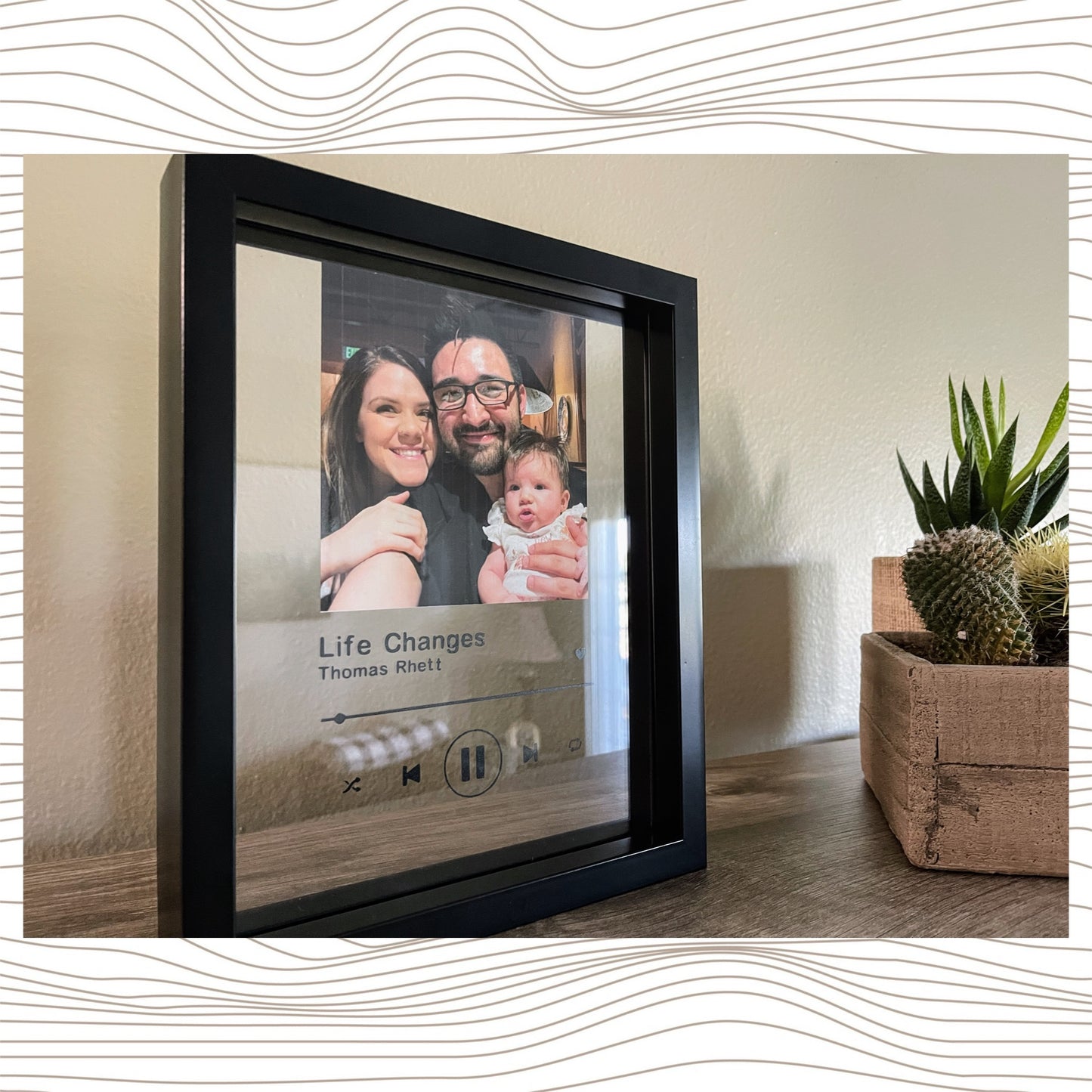 Custom Song Frame Shadow Box