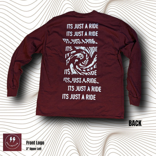 Ride Maroon Long Sleeve Shirt