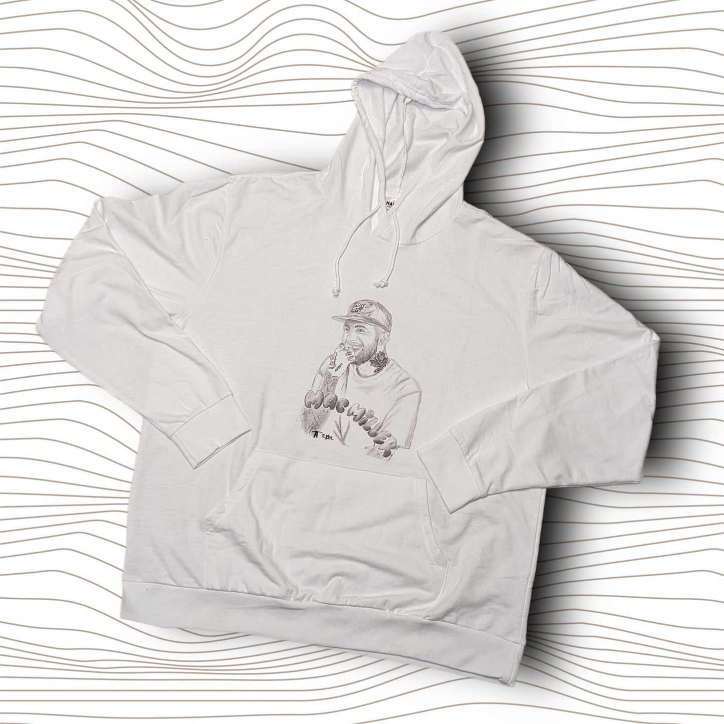 Miller Portrait 22’ White Hoodie