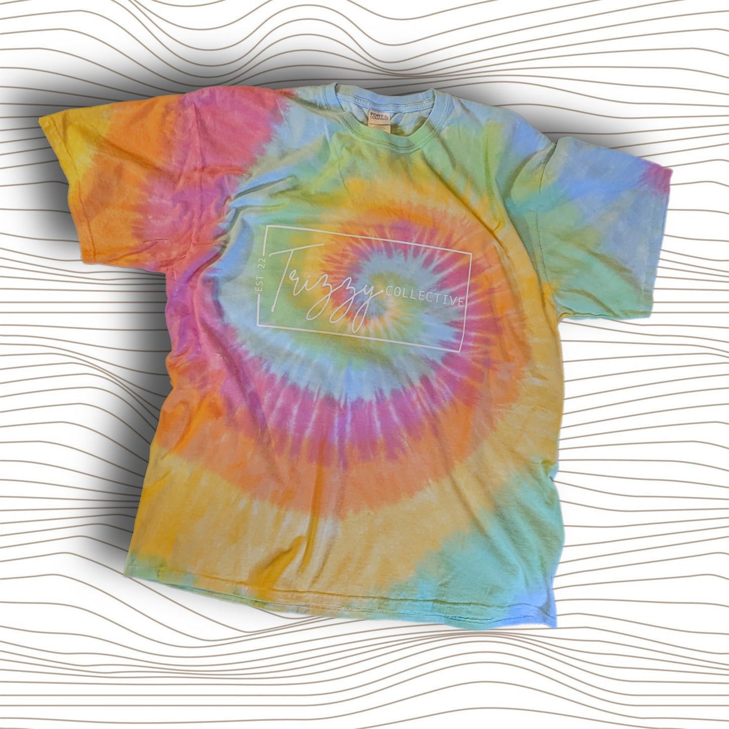 Trizzy Collective Rainbow Tie Dye Short Sleeve